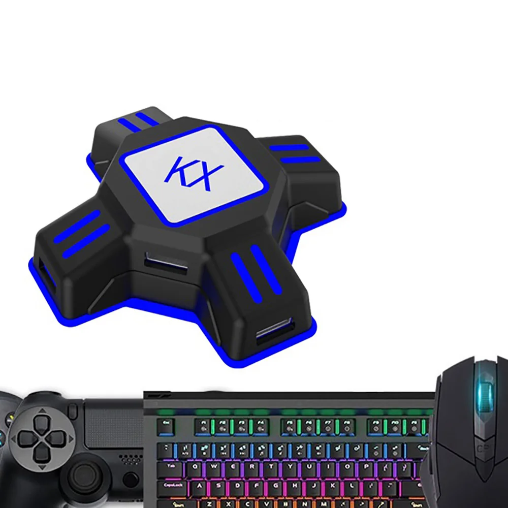 KX USB игровые контроллеры USB адаптер конвертер видео игровая клавиатура переходник для мыши для переключателя/Xbox/PS4/PS3 аксессуары для игр