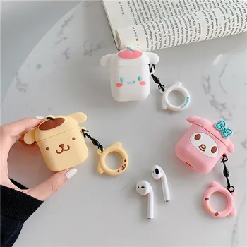 

Cute Cartoon Silicone Bluetooth Wireless Earphone Case For Apple Airpods Protection Cover For Airpods Charger Box Funda