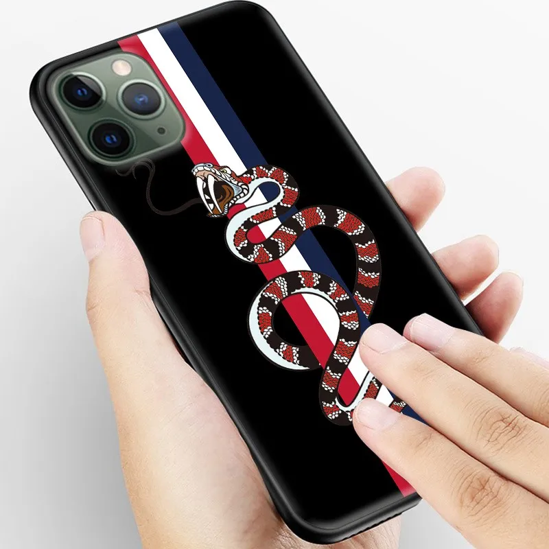 Luxury GG snake soft case for iphone 13 12 MINI 11 pro x xs max xr 8 7 6 6S plus SE 2 silicone phone cover fashion coque fundas