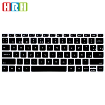 

HRH High Quality Anti-dust Oil-proof Ultra-thin Spanish Keyboard Protective Film Keypad Cover Silicone Skin For Xiaomi Air 12.5"