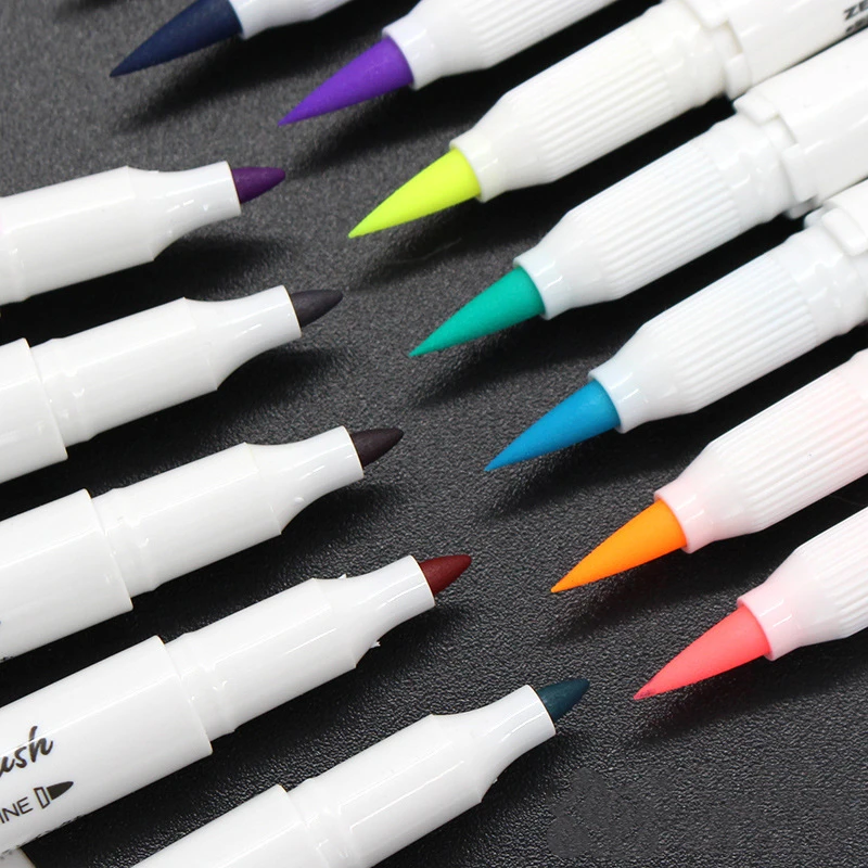 2020 Новый 5 цветов Zebra MildLiner Brush Pen Set WFT8 двусторонний маркер на водной основе