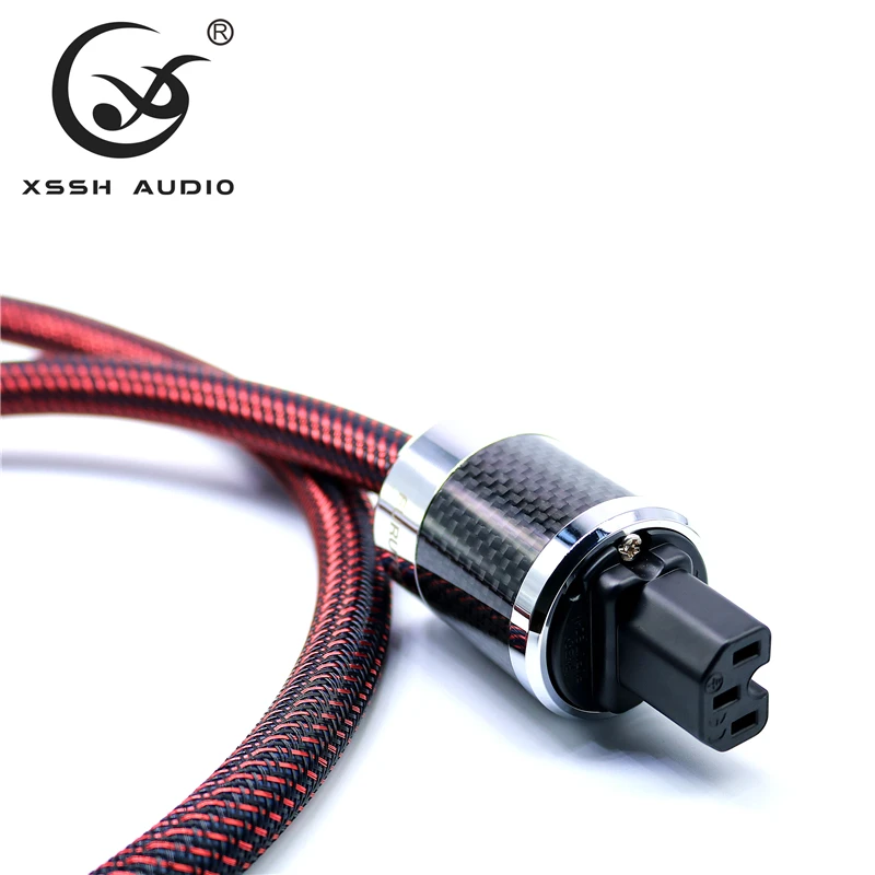 0,5 м pas XSSH аудио Hifi усилитель FI50& FI50M OFC Чистая медь США Евро ЕС IEC AC Женский штекер питания Кабель питания провод