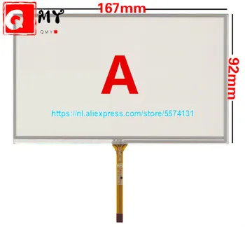 

7Inch 4Wire Resistive TouchScreen Panel Digitizer for PIONEER JVC KW-AVX826 compatible CAR DVD 166*92 167*92mm