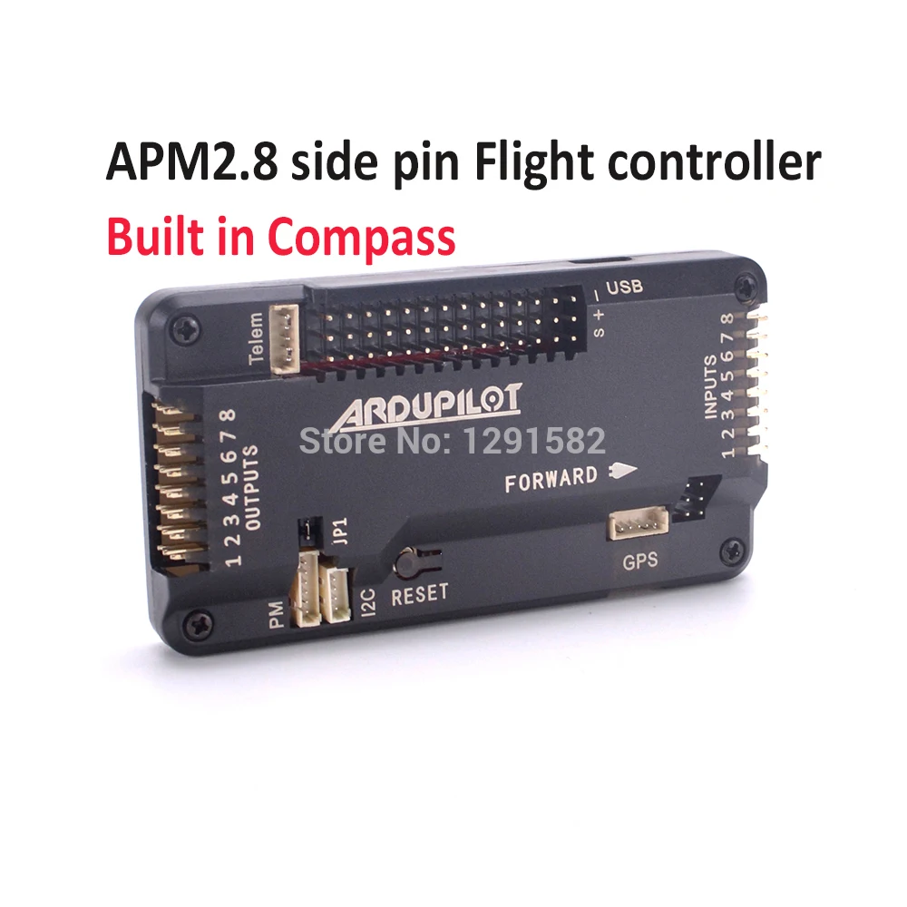 

Hot APM2.8 APM 2.8 Flight Controller side pin Board Built in compass For RC Quadcopter F450 X500 Multicopter ARDUPILOT MEGA