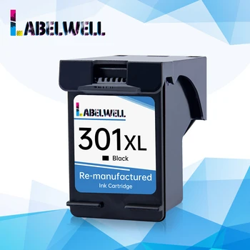 

Labelwell 301XL Black Ink Cartridge Refillable Compatible for hp301 hp 301 xl Envy 5530 Deskjet 2050 2540 2510 1000 1050 Printer