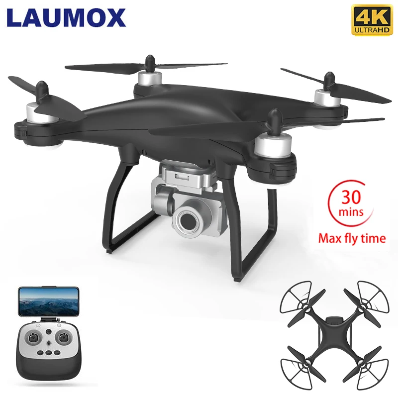 $129.99 LAUMOX X35 GPS Drone 4K HD Camera 5G WiFi FPV Profissional RC Quadcopter Drones Gimbal Stabilizer B