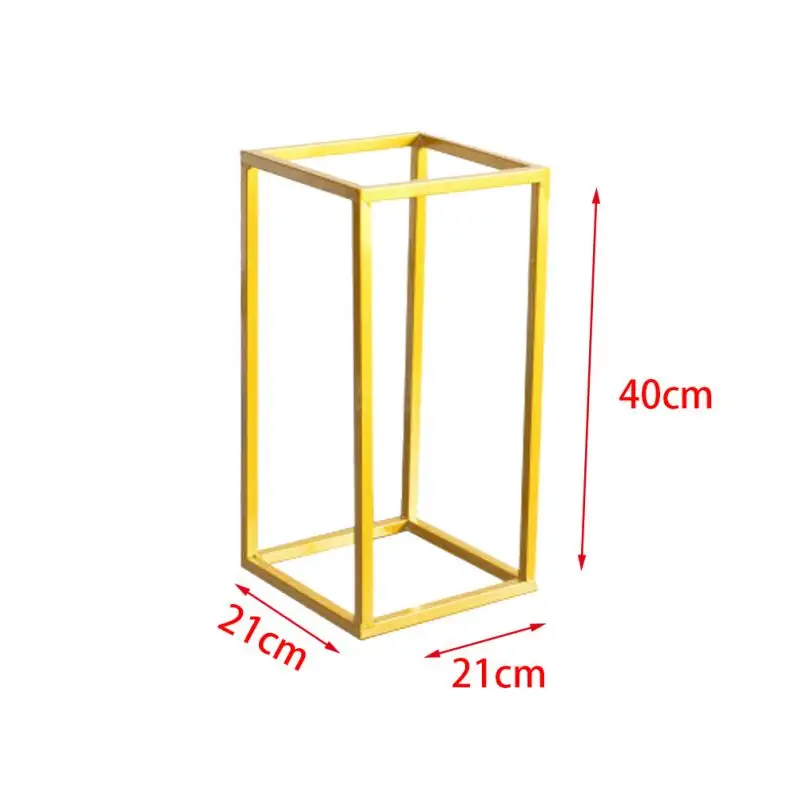 Вазы, колонна-подставка, ржавееся украшение, вечерние, свадебные, для пола, геометрический держатель, центральный, опора, железная, художественная, съемная, Цветочная стойка