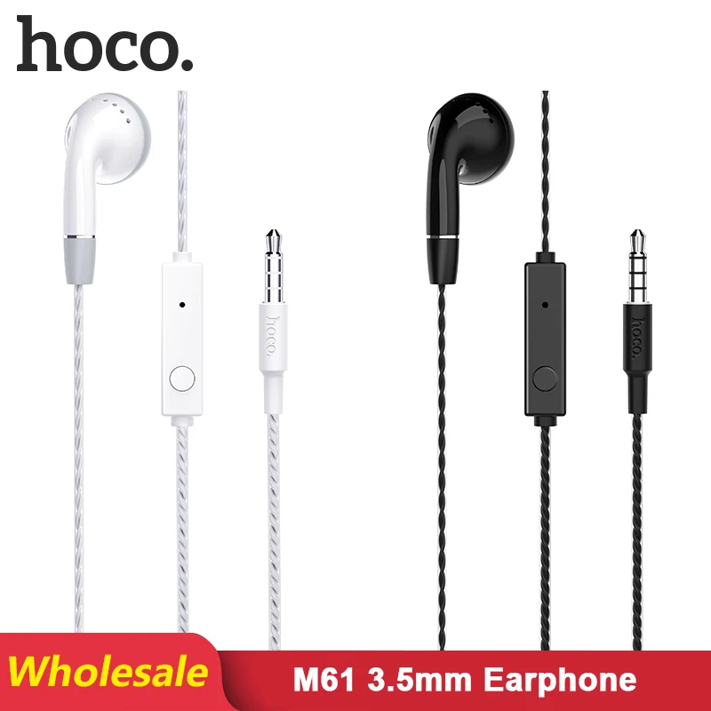 Наушники-вкладыши HOCO M61 проводные наушники-вкладыши с микрофоном для iPhone 6 Samsung S6/