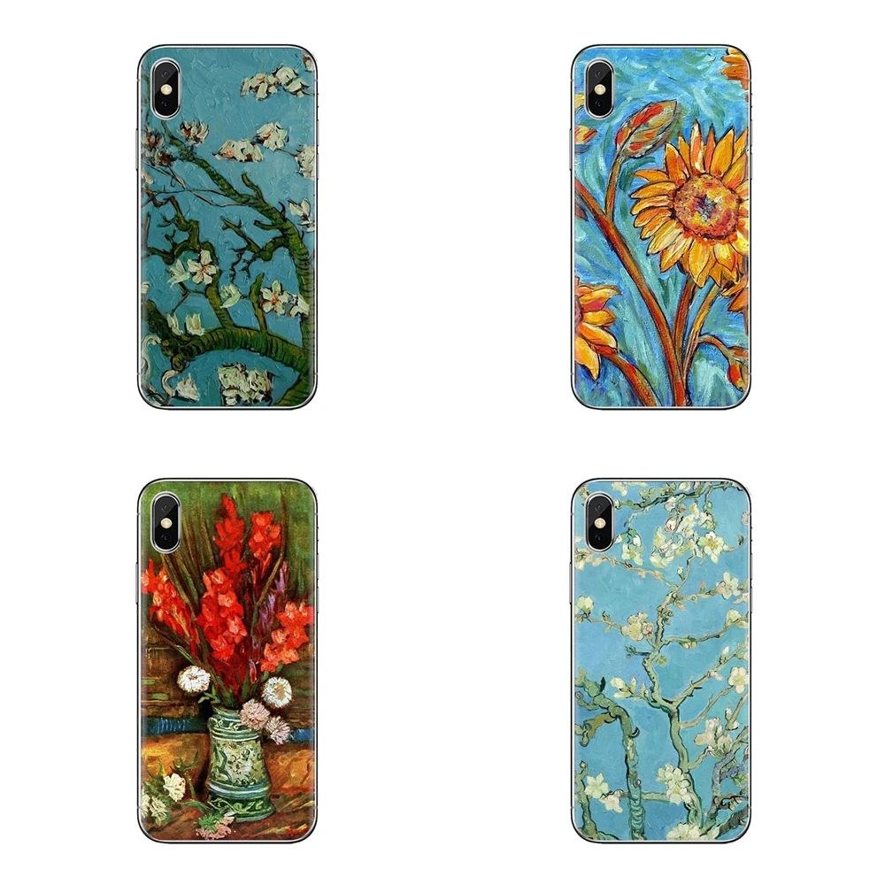 Floral Plant Vincent Van Gogh Starry TPU Cover Bag For Huawei Nova 2 3 2i 3i Y6 Y7 Y9 Prime Pro GR3 GR5 2017 2018 2019 Y5II Y6II |