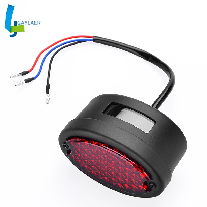 Universal Retro Custom Motorcycle Cafe Racer LED Taillight Rear Tail Brake Stop Light Motorbike Brake running tail lamp