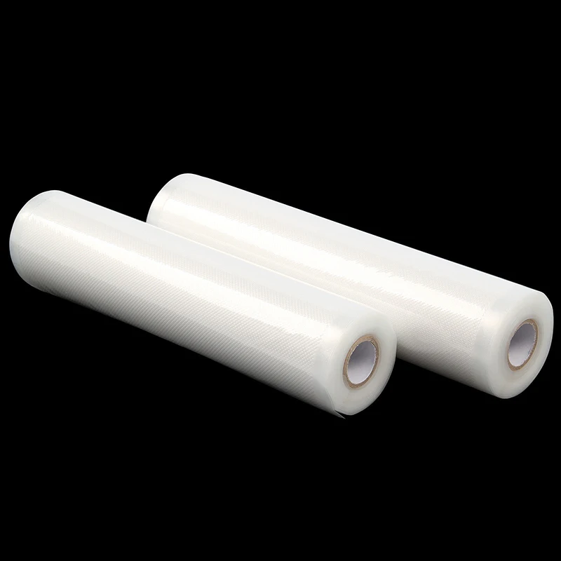 4 Rolls 20*500cm Cheapest Textured Vacuum Food Sealer Storage Bags Transparent