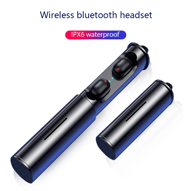 

TWS Mini T1 Bluetooth Headset 5.0 Real Wireless 3D Stereo Earbuds with Mic HiFi Deep Bass Stereo Cordless Dual Headphones
