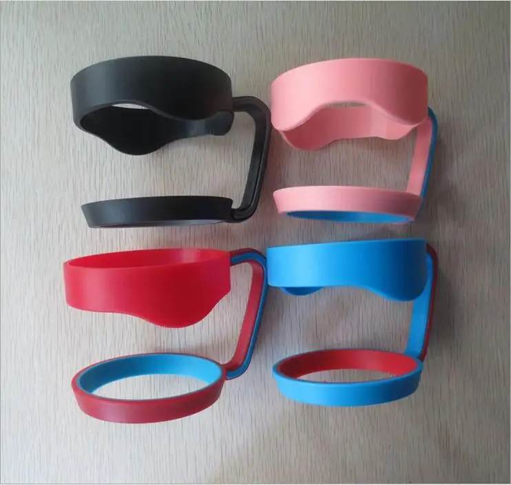 50pcs 7 color Portable Water Bottle Mugs Cup Handle for 30 Ounce Tumbler Rambler Cup Hand Holder Fit Travel Drinkware