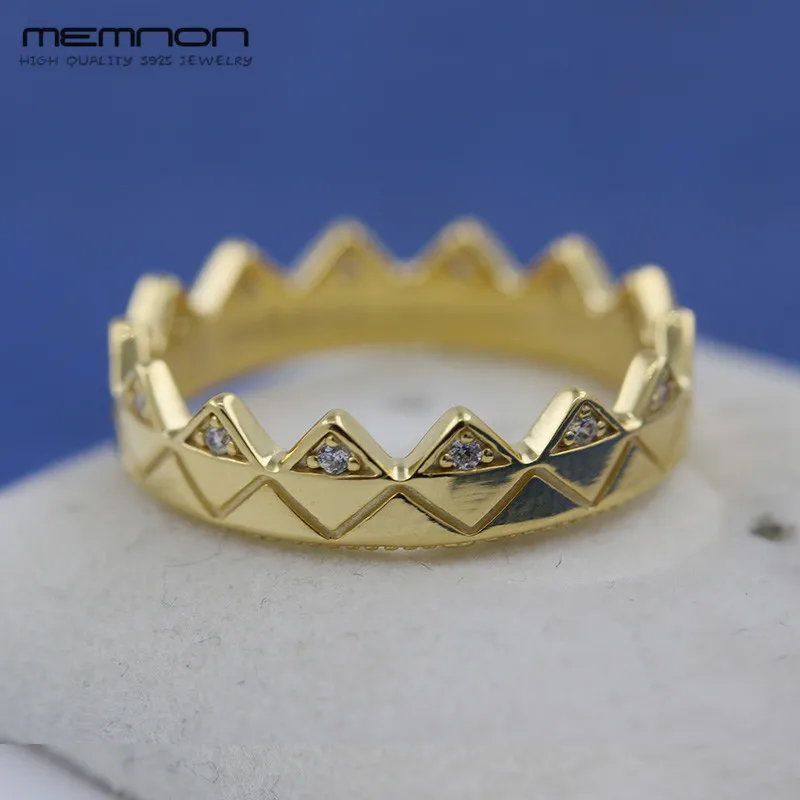 Memnon, летняя коллекция, серебро 925, ювелирное изделие, блеск, экзотическая корона, кольцо, 925 пробы, серебряные кольца для женщин, anillo, модное ювелирное изделие