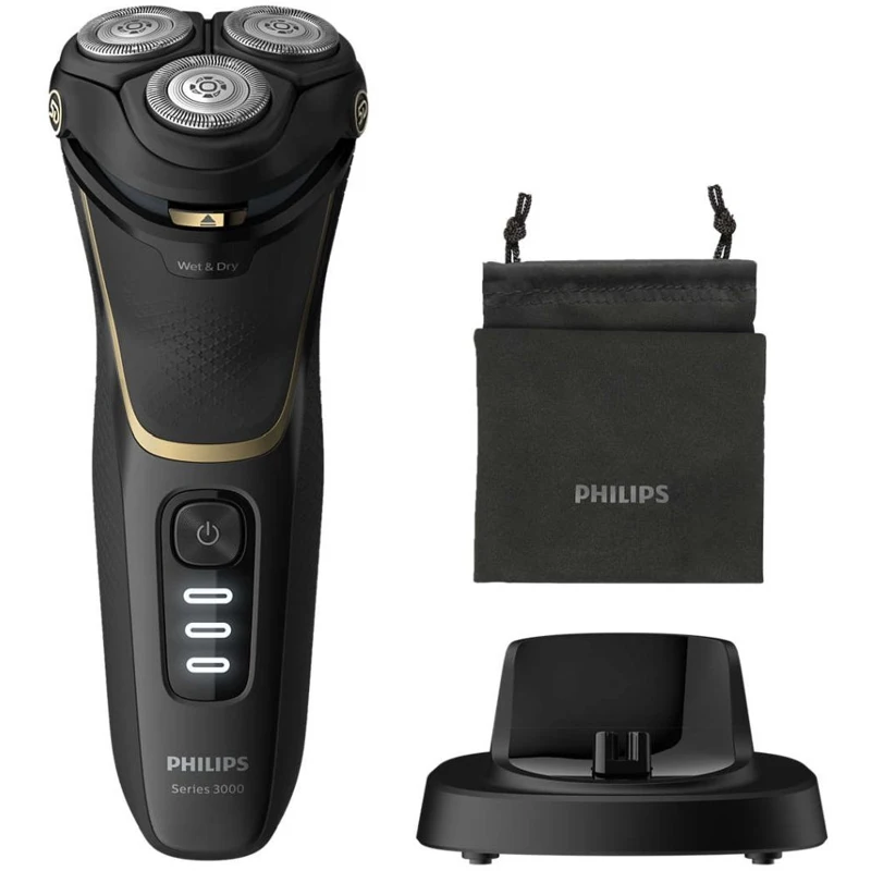 Электробритва PHILIPS Series 3000 S3333/54 черный и золотистый|Электробритвы| |
