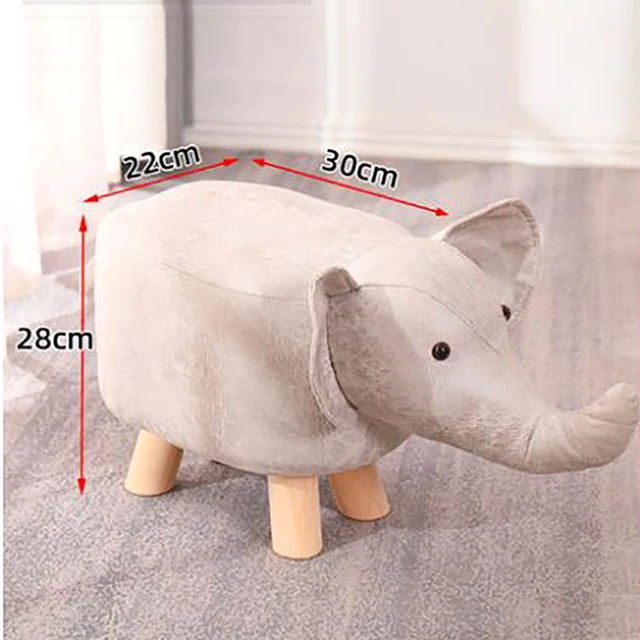 Children Real Wood Low Stools стул детский Creative Animal Elephant Cartoon Family Change Shoe Small Stool Web Celebrity Lovely As picture
