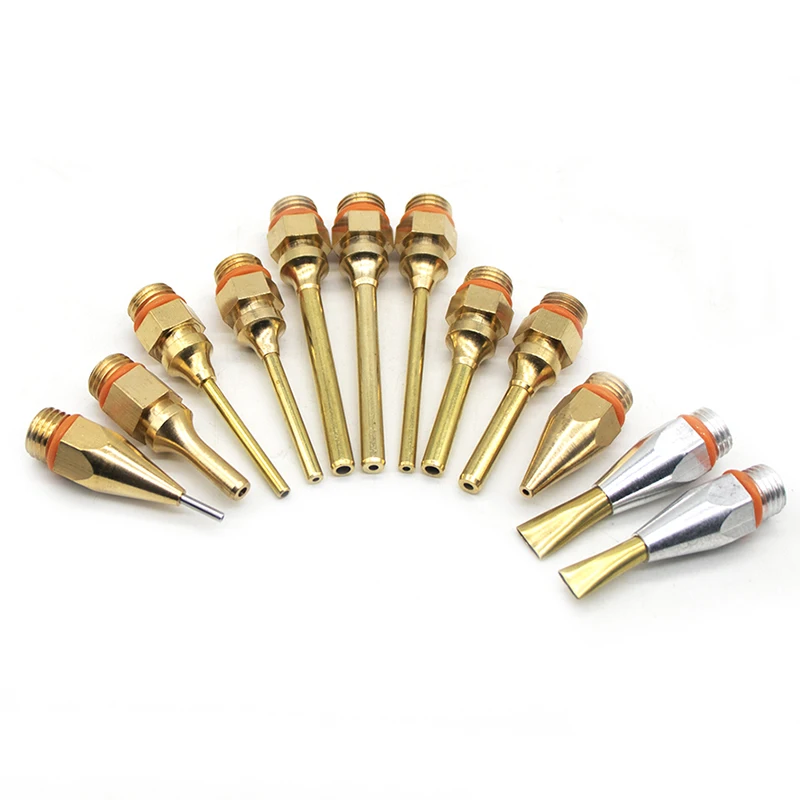 1Pcs Hot Melt Glue Gun Copper Anti-leakage Long Nozzle Large and Small Diameter Nozzle Hot Melt Glue Gun Nozzles 2