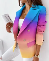 Blazer mulher jaqueta roupas mulher veste femme ropa mujer ropa de mujer oversize 3xl plus tamanho casaco para escritório início diário