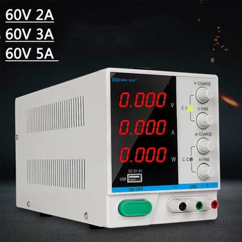 

60V 5A 3A 2A Lab Adjustable DC Power Supply LED Digital Switching Voltage Regulators Power Source Repair Tool Current Stabilizer