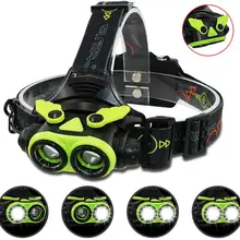 Новинка! Светодиодный налобный фонарь, водонепроницаемый фонарь, перезаряжаемый Фокусировочный налобный фонарь, 3 режима