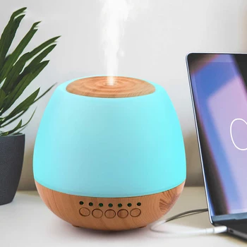 

USB Aroma Diffuser Ultrasonic Cool Mist Humidifier Air Purifier 7 Color Change LED Night light for Office Home