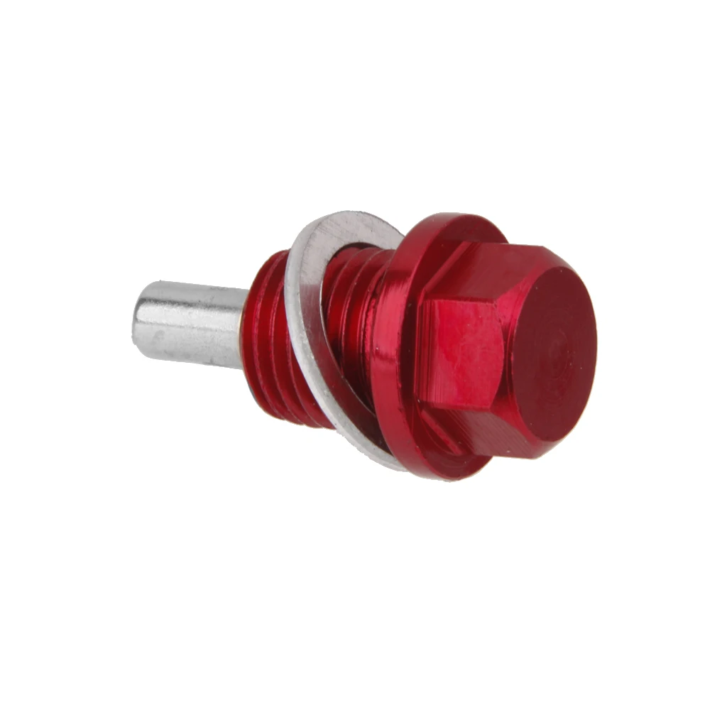 Pair M14X1.5 High Quality Anodized Engine Oil Drain Screw Blue & Red