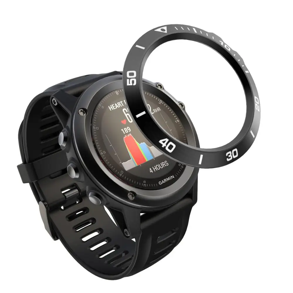 Steel Protection Bezel Ring Case - Premium Anti-Scratch Metal Cover Frame with Speed Adhesive