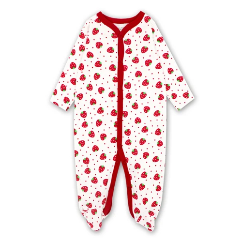 Newborn Clothing Baby Boys Babies Girls Footed Sleep Pajama 3-12 Months Infant Jumpsuit - Цвет: Слоновая кость