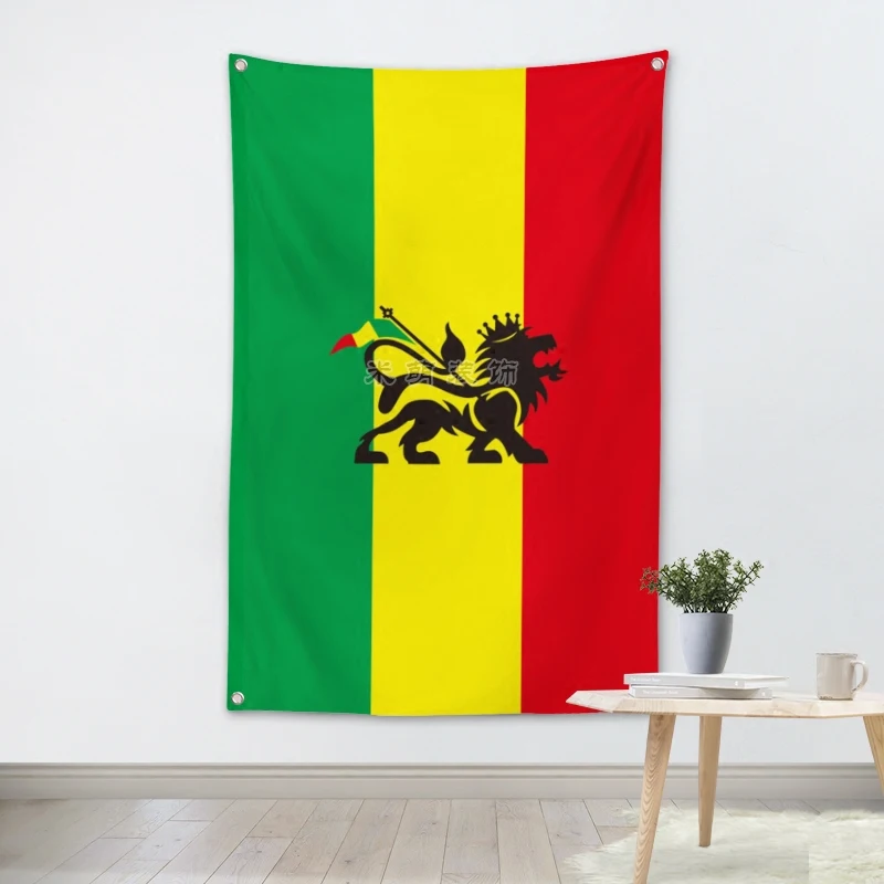 

Jamaica Reggae Rock Band Hanging Art Waterproof Cloth Polyester Fabric 56X36 inches Flags banner Bar Cafe Hotel Decor