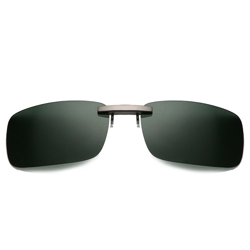 Очки для вождения автомобиля с защитой от ультрафиолетовых лучей UV400, поляризованные солнцезащитные очки для вождения, линзы ночного видения, солнцезащитные очки с зажимом, аксессуары для интерьера - Название цвета: green