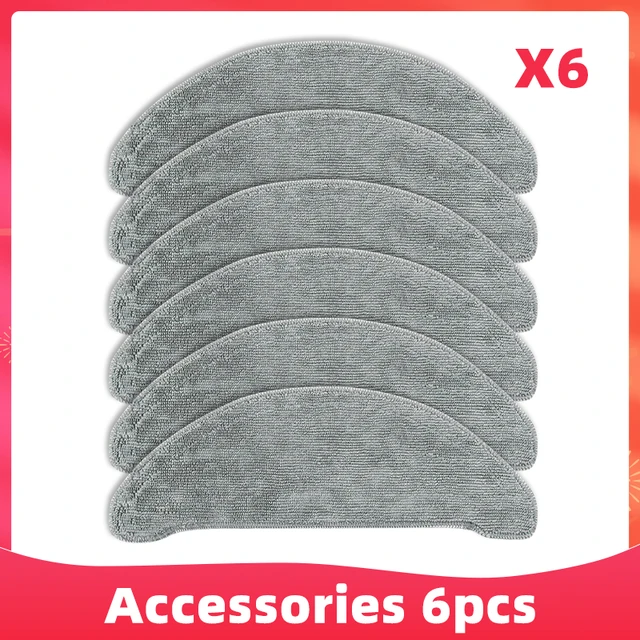 Replacement For Xiaomi Roidmi Eve Plus SDJ01RM Main Side Brush Hepa Filter Mop Dust Bag Vacuum Cleaner Spare Parts Accessories 6 Mop