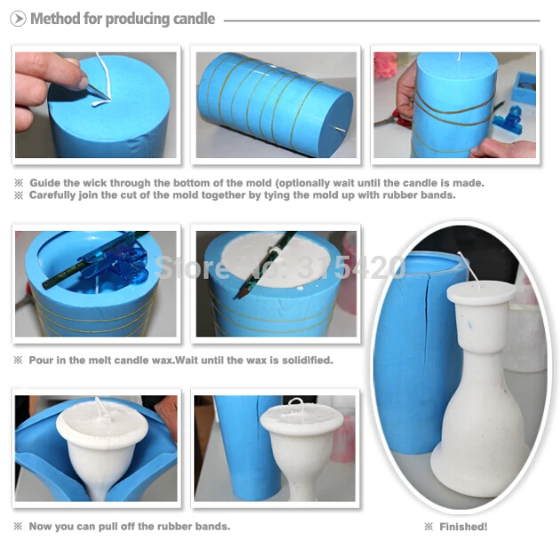 英文版蜡烛开口模具使用方法