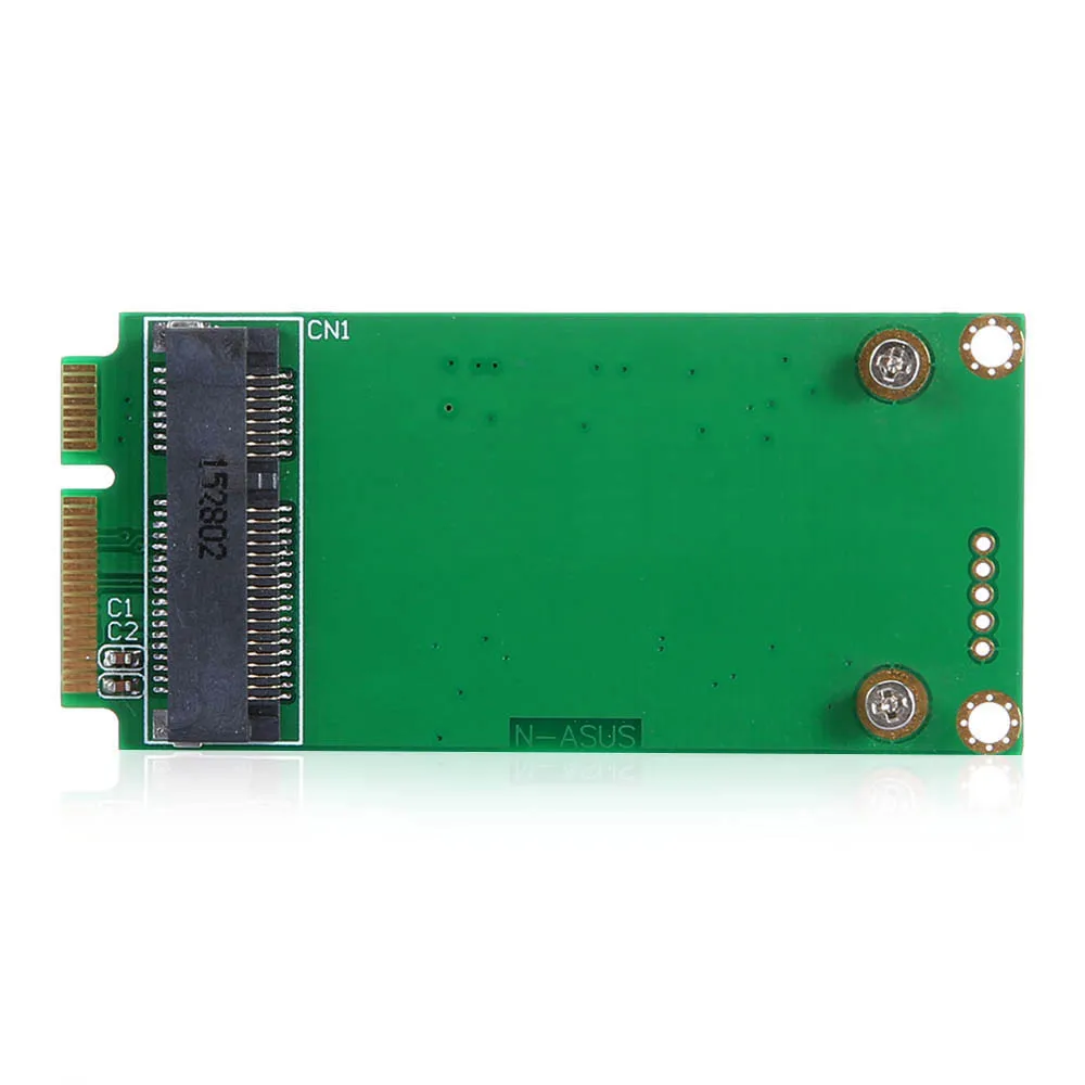 

Cablecc 3x5cm mSATA Adapter card to 3x7cm Mini PCI-e SATA SSD for Asus Eee PC 1000 S101 900 901 900A T91