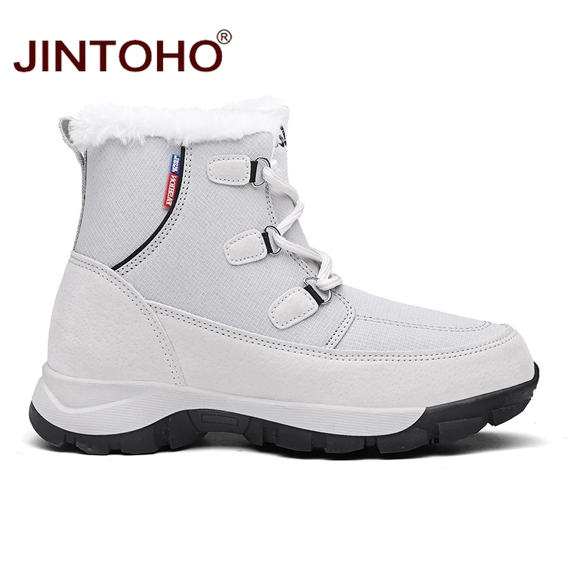 JINTOHO Fashion Women Winter Boots Brand Women Casual Shoes Warm Ladies Snow Boots Women Ankle Boots Winter Woman Shoes