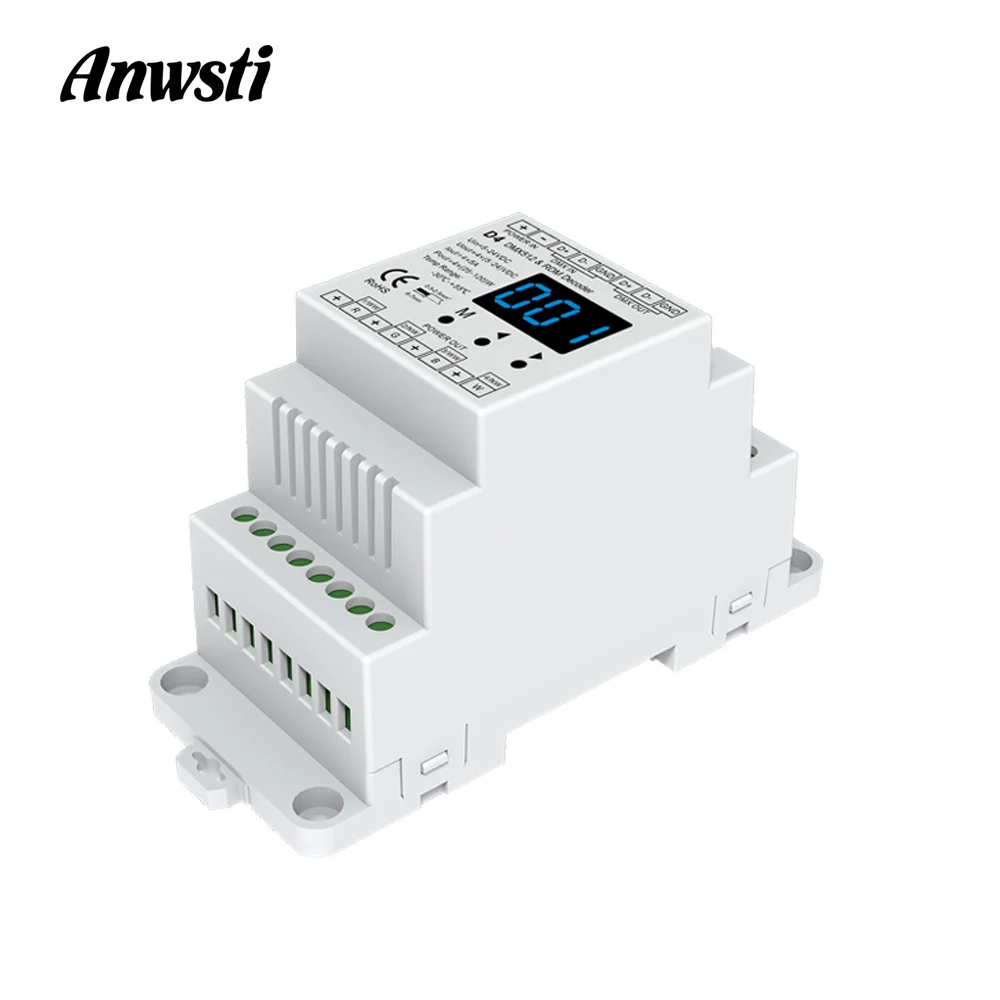 

Декодер DMX512 постоянного тока 12 В, 24 В, 4 канала, ШИМ, постоянное напряжение 20 А, CV, DMX 512, 4 фотоконтроллера для RGB, RGBW, Светодиодная лента D4