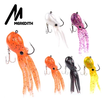 

YICHAO FISHING 23g 9cm long tail soft lead Octopus fishing lures free shipping
