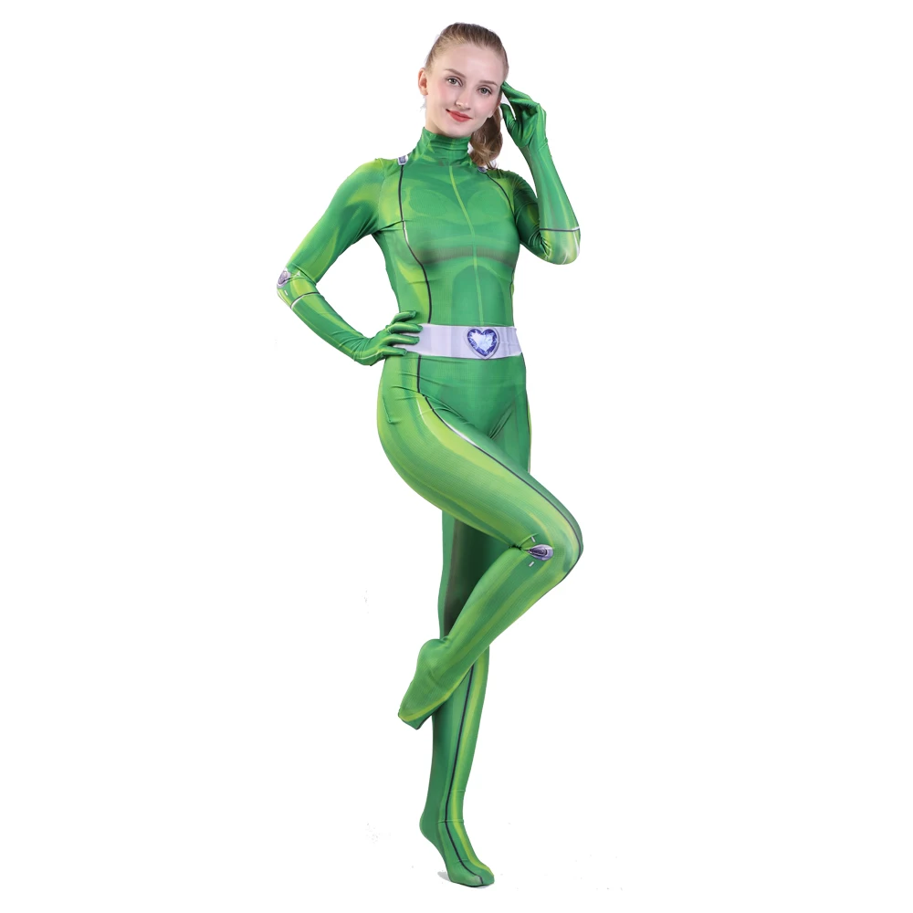 Costumes de cosplay Totally Spies pour femmes, combinaisons en spandex,  Everver, EOO, Samantha, Simpson, cl ra, caution, film et télévision -  AliExpress