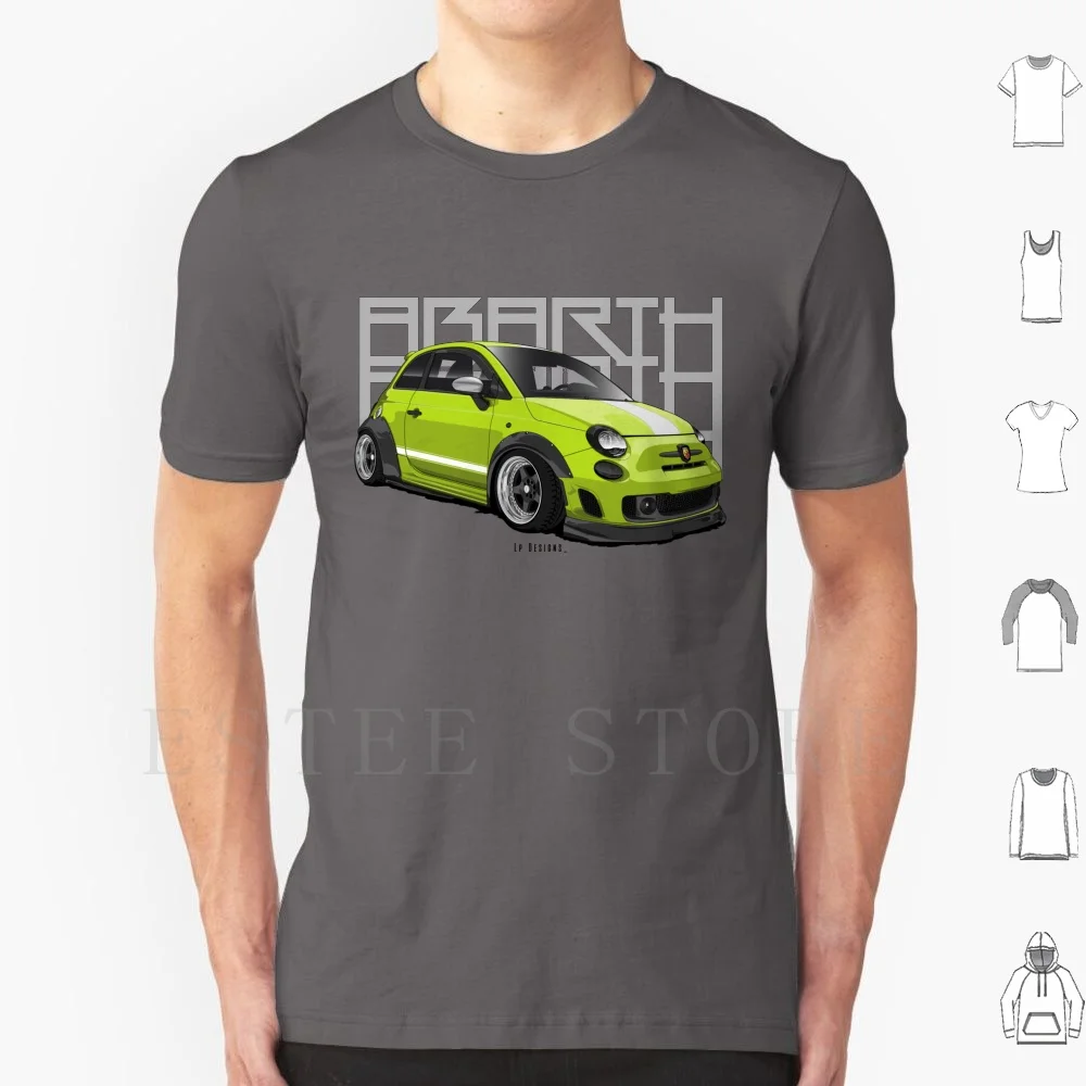 Abarth 500 T Shirt Stampa Cotone Abarth 500 Abarth Italy Mini Car Drawing Car Car Art Automotive Automotive Arts Cars Automobile