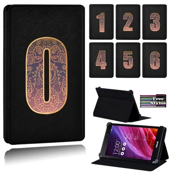 

Number Pattern Dust-proof Leather Tablet Case Fit Asus Memo Pad 7/Pad 8 Me181C/Memo Pad 10 ME102A ME103K Pad HD 7 ME173X ME173