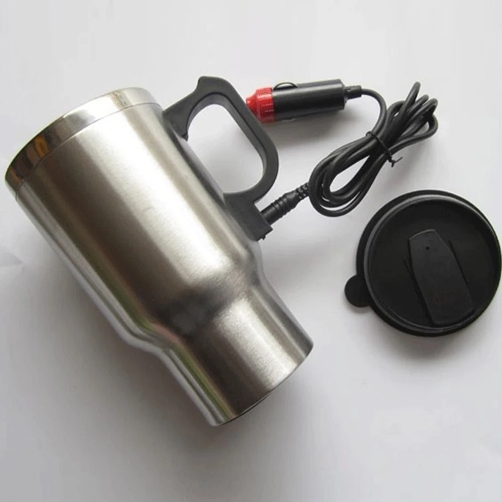 Car Heating Cup 12V 450ML Electric In car Stainless Steel Heating Cup