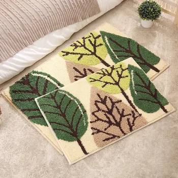 

50X80cm Oversized Large Mats Jacquard Floor Mat Bathroom Door Bedroom Kitchen Mat Absorbent Rug