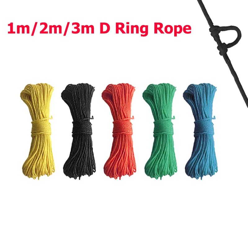 2.5mm x2m Archery Release Compound Bow String Nock D Loop Rope Cord Bowstring TC 