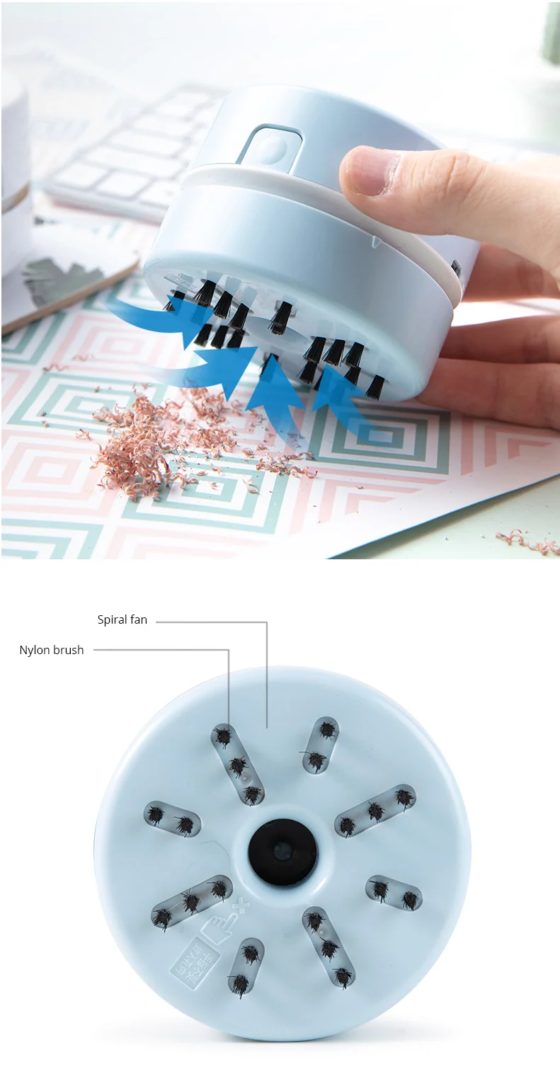 Портативный Настольный Пылесос портативный настольный мини настольный подзарядка пылесборник для классной комнаты офисные школьные принадлежности