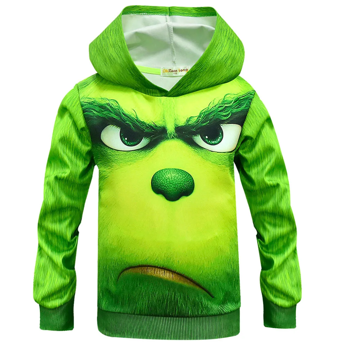 Одежда для костюмированной вечеринки Grinch; Рождественский костюм для мальчиков; Толстовка на Хэллоуин; детская одежда на Рождество; карнавальный костюм; рождественское пальто