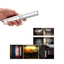 Светодиодный светильник с датчиком, индукционный Ночной светильник с контролем человеческого тела, светильник для гардероба с зарядкой от usb, креативный Настольный настенный светильник