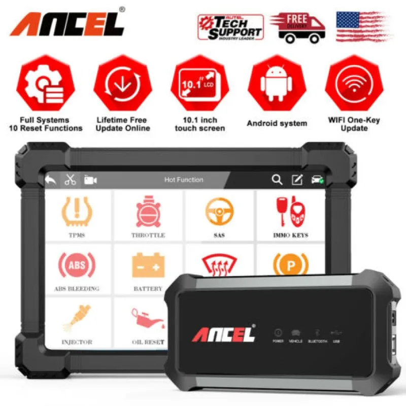 US $369.00 Ancel X7 OBD2 Scanner Professional Bluetooth Wifi Engine Full System Diagnostic Tool ABS Oil EPB Reset OBD 2 Automotive Scanner