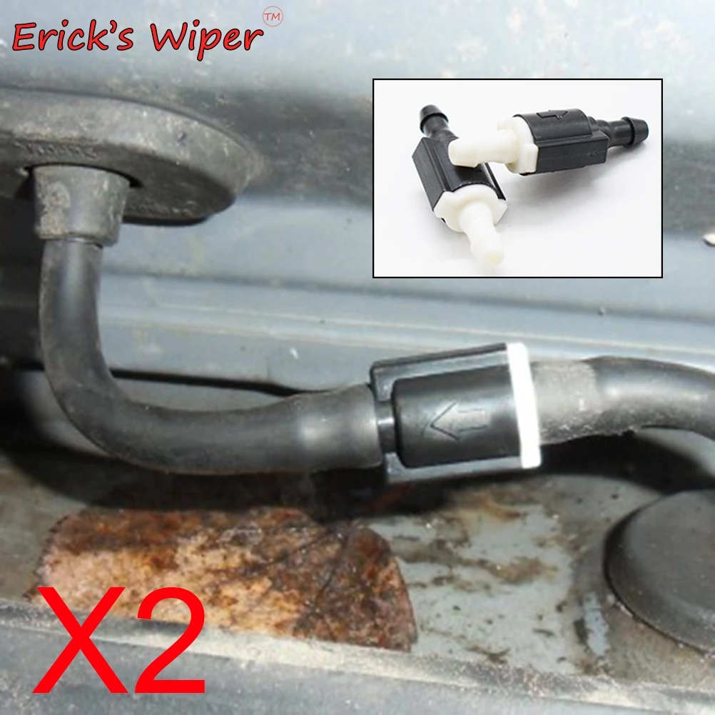 Erick's Wiper 2Pcs Universal Windshield Wiper Washer Non Return Check