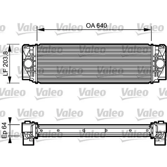Интеркулер VW Crafter 30/35/50 2.5TDi 06 VALEO 818732