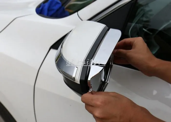 2 шт. хромированные боковые козырьки для автомобиля Honda Civic 10 2016 2017|rain guards|for hondachrome