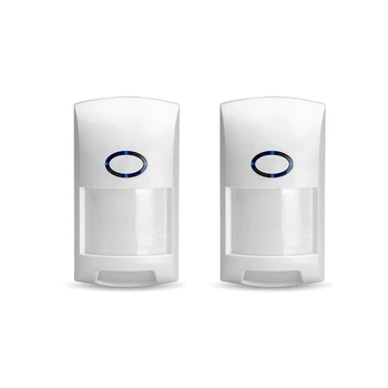 

2PCS Outdoor Wireless PIR Sensor Infrared Motion Detector 433Mhz Pet Immune Anti-Pet for Home Security Alarm System